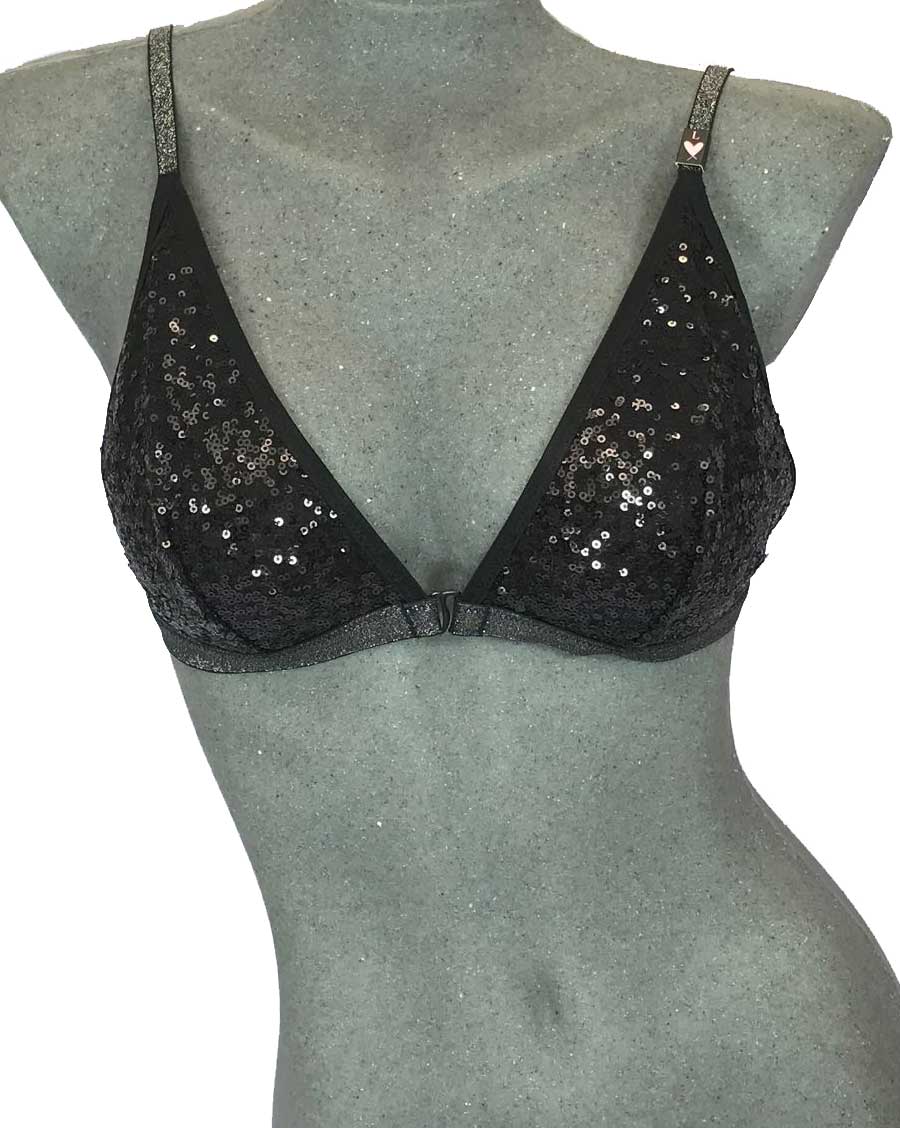 Bralette Lentejuelas Negro