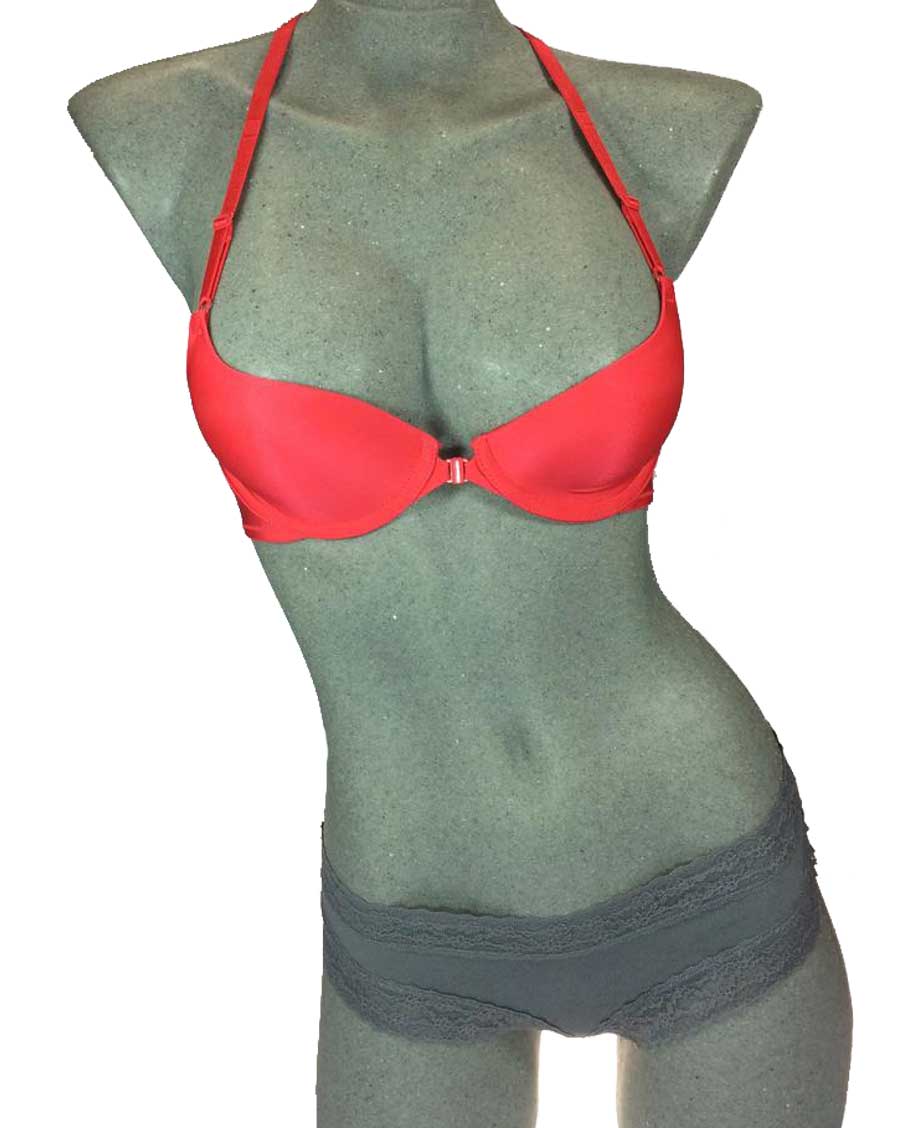 Coordinado Rojo con Gris