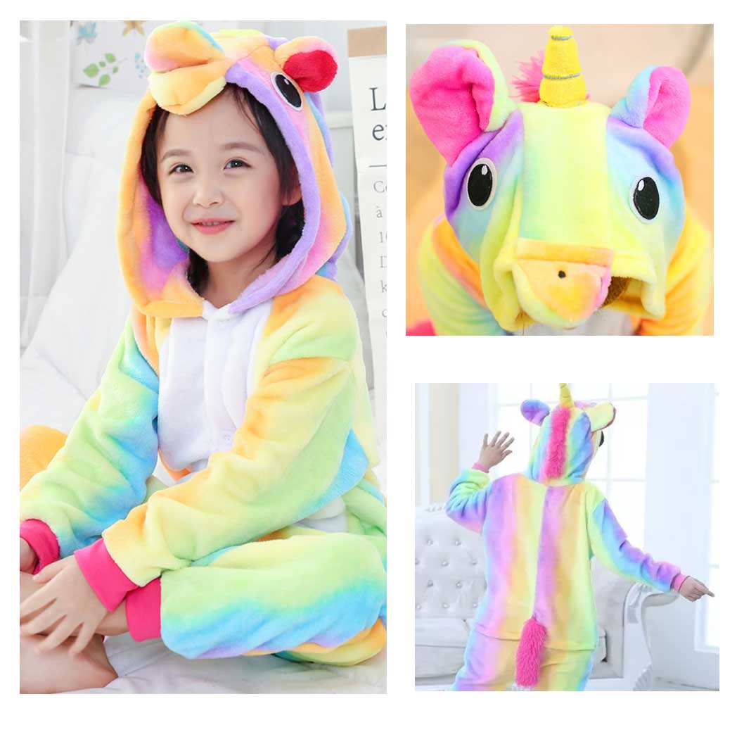 Pijama Infantil Unicornio Arcoiris Talla 5