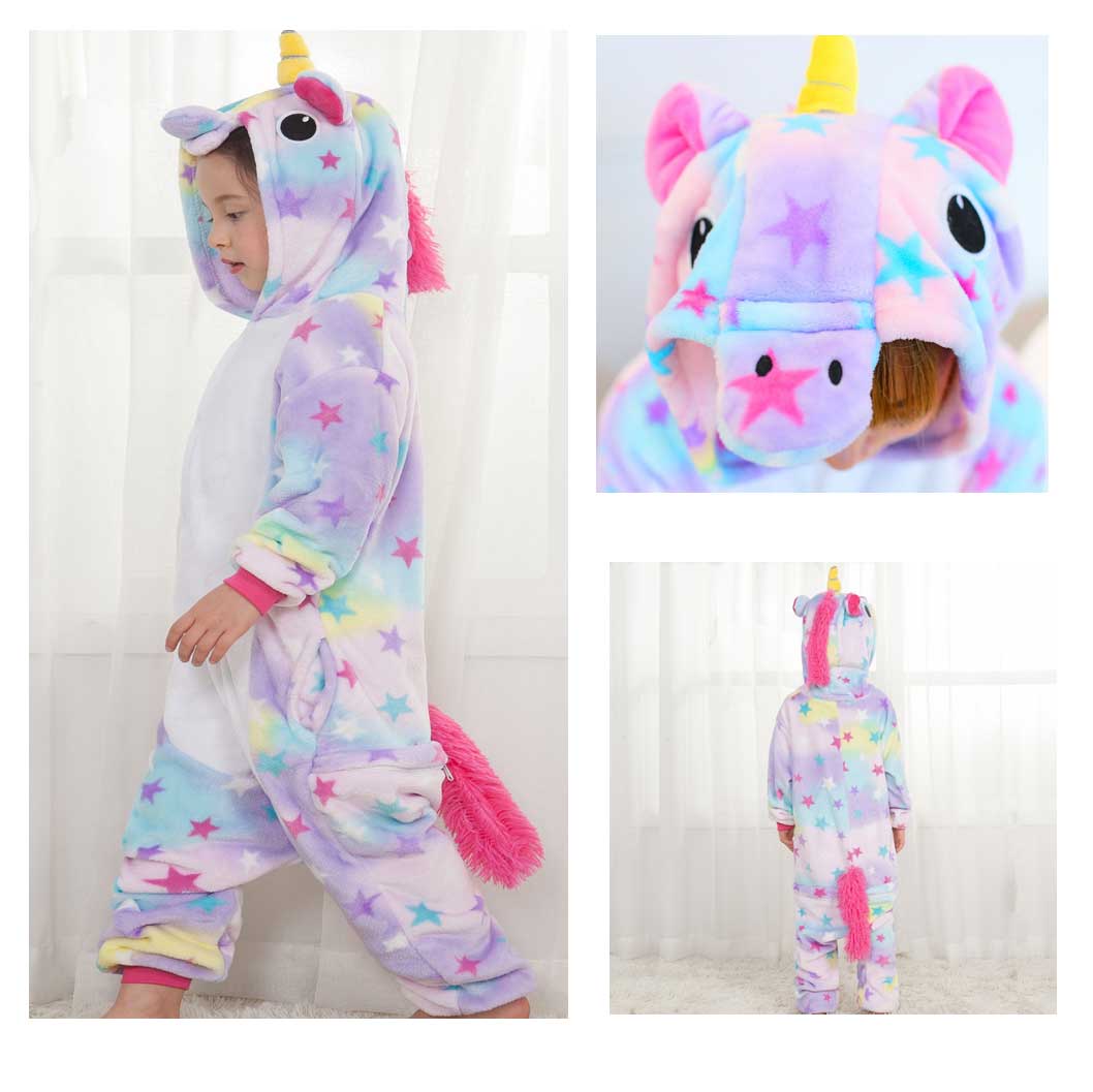 Pijama Infantil Unicornio Estrellas Talla 5